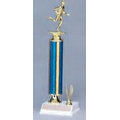 13" Holographic Trophy Columns w/ Top Figure (Blue/Gold)